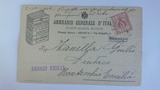 Cartolina Pubblicitaria Annuario Generale D italia Genova c18