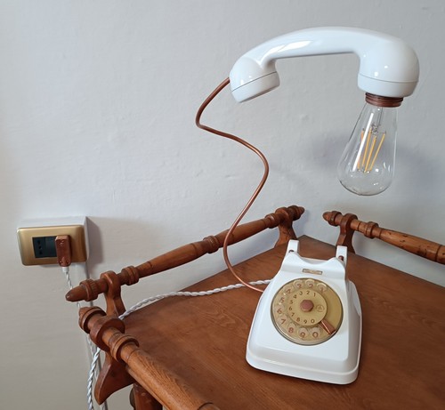 Telefono lampada vintage - telefono,
