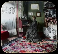 Magic Lantern Slide WOMAN