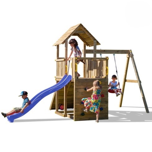 Parco giochi legno con - giochi,