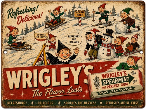 Insegna vintage look wrigley - look, wrigley's