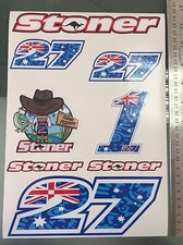 Casey Stoner Adesivi Decalcomanie - Kit Adesivi Decalcomanie Grandi (Formato A4)