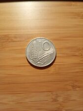 Moneta  Rara  10 Lire  1955 - Repubblica Italiana - Spiga/Aratro 