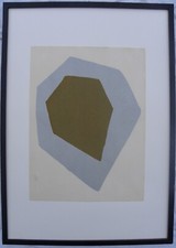 Lucio FONTANA (Rosario 1899-Comabbio 1968) Concetto spaziale Bellezza 32x24 1966