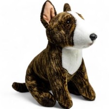 Pitbull seduto marrone, cane