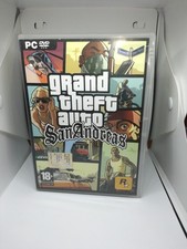 GTA SAN ANDREAS GRAND THEFT AUTO PRIMA STAMPA ROCKSTAR + GUIDA 2007 WINDOWS XP