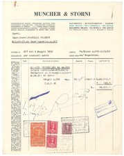 1952 MILANO Via Foscolo 1 - MUNCHER & STORNI ceramiche *Fattura mosaico