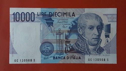 Banconota 10000 lire volta - lire,