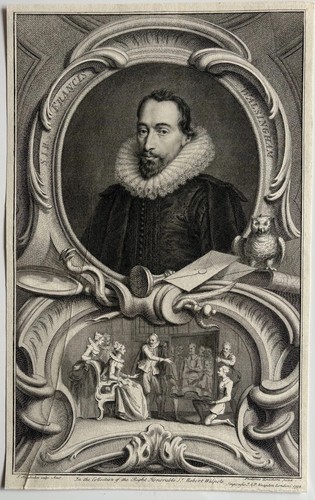 Antica incisione sir - sir, francis