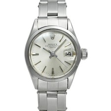 Orologio ROLEX Oyster Perpetual Date 6516 argento da donna usato #91330