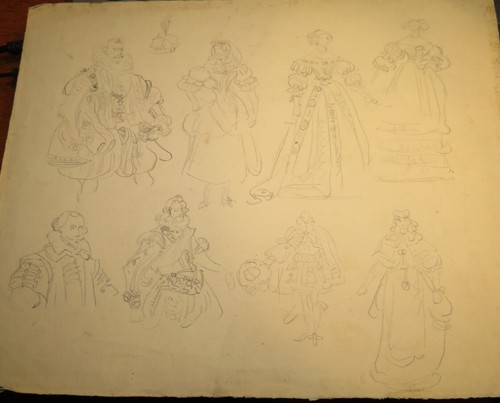 Scuola francese xix - francese, disegno