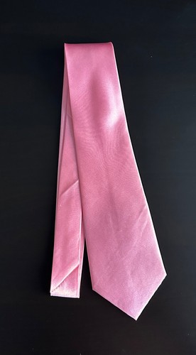 Cravatta seta lucida rosa