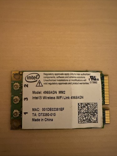 Scheda wireless wifi - wifi, intel