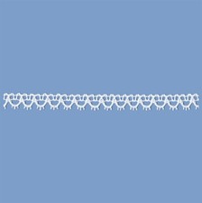 MERLETTO COTONE 12 MM BIANCO