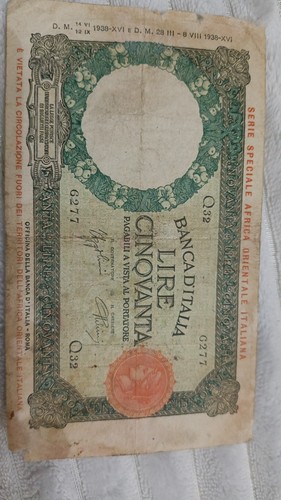 Lire africa orientale - 50,