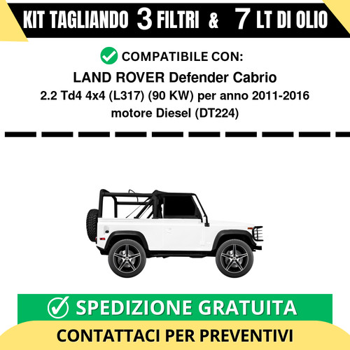 Tagliando per land rover - per,