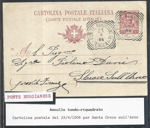 1906 annullo su - annullo, t,r,