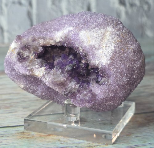 Nodulo geode ametista - ametista, druzy