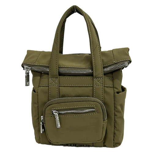 Desigual khaki nylon handbag - desigual,