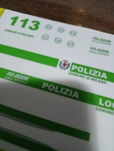 Kit adesivi polizia - 1/24,