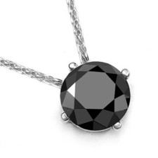 12 KT Nero Diamante Ciondolo