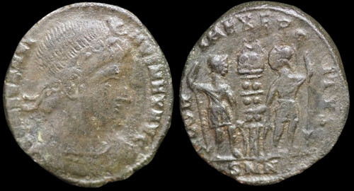 Moneta antica costantino ae3 - antica, i