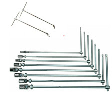 SET CHIAVI A T DOPPIO SNODO 10pz LUNGHE 9-19mm + 1/2"-3/8" SNODATE 45cm c