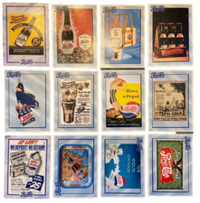 Insegna Pepsi Cola Pubblicità Frigorifero Calamita 5 Centesimi Cono Top Lattina Anni 90 Vassoio Confezione 6