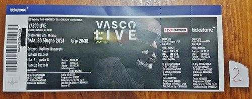 Biglietto usato concerto - biglietto,
