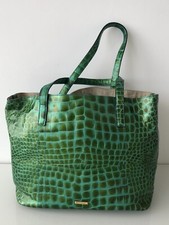 BORSA TOTE SHOPPER MAX MARA VERDE PELLE GOFFRATA design con BORSA