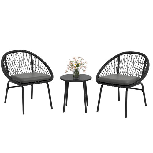 Set bistrot giardino acciaio - set,
