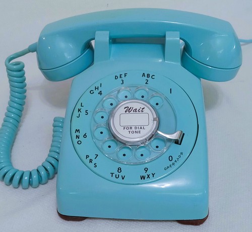 Antico telefono kellogg - kellogg, blu