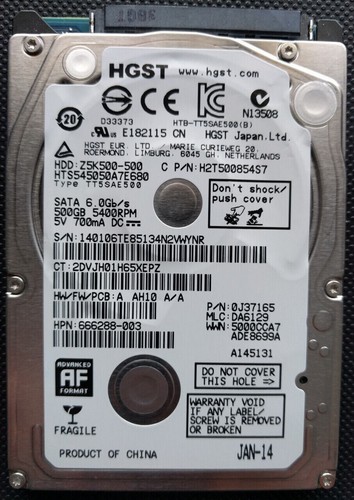 Come nuovo hgst z5k500 - nuovo,
