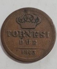 Italia, Napoli e Sicilia, 2 Tornesi, 1843