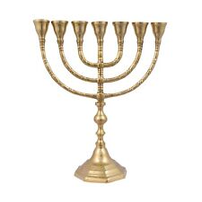 Autentica menorah placcata oro