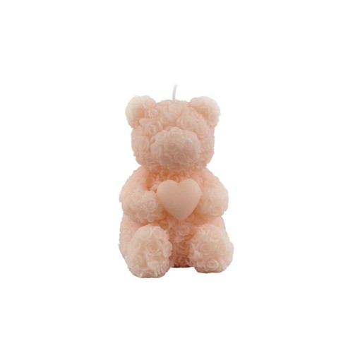 Candela orso orsetto cuore - orso,