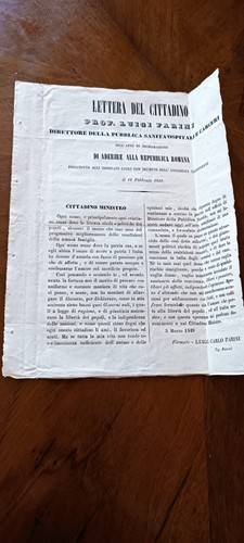 Repubblica romana lettera - lettera, di