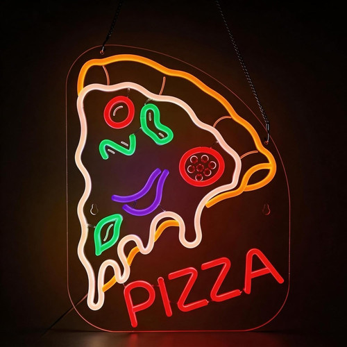 Insegna neon pizza - insegna,