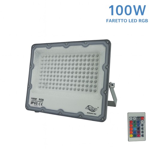 Faretto led rgb 100w ip65 - led,