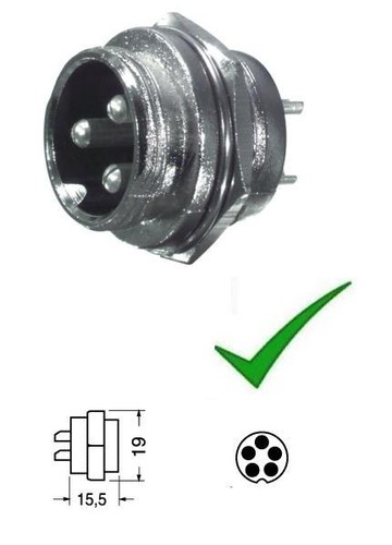 Connettore spina microfonica - spina,