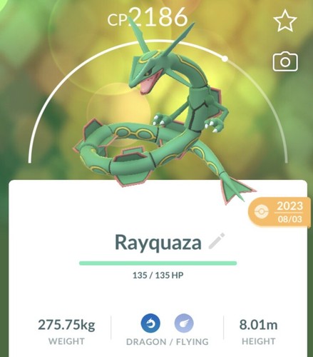 Rayquaza pokémon go trade - -,