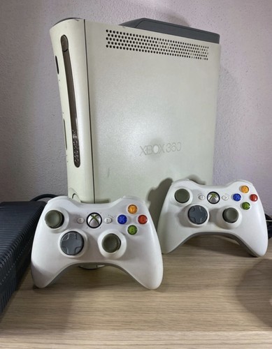 Xbox 360 fat bianca gb - xbox,