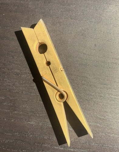Molletta fermacarte ottone - fermacarte,
