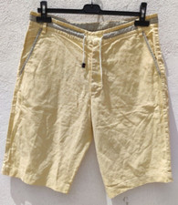 Pantaloncini Estivi Marlboro Classics Uomo , Lino , Giallo Chiaro , Taglia EU 50