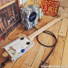 Guitare cigar box fretless - guitare,