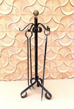 SET ATTREZZI PER CAMINO A LEGNA  ANNI 50