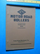 ACME MOTOR ROAD ROLLERS