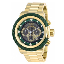 Invicta Bolt Sport Men's 50mm Gold & Green Anatomic Chronograph Watch 27804