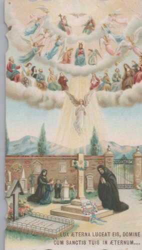 Santino holy card - card, antica