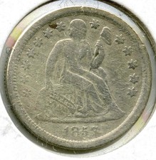 Dime In Argento Liberty Seduta